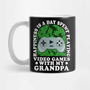 Video Game Happiness Is A Day Spent Gaming Controller Mug